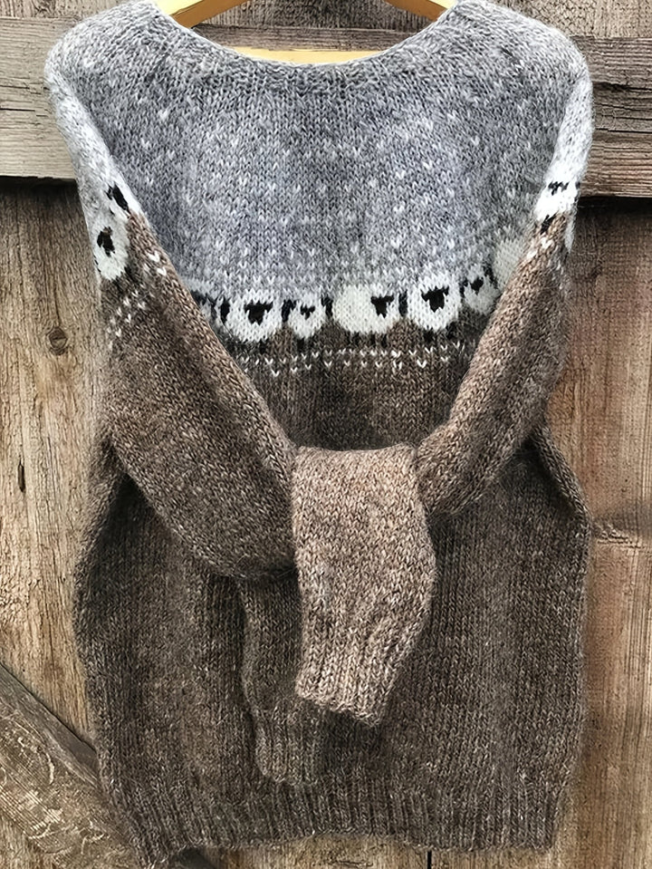 Valérie - Pull Jacquard Élégant