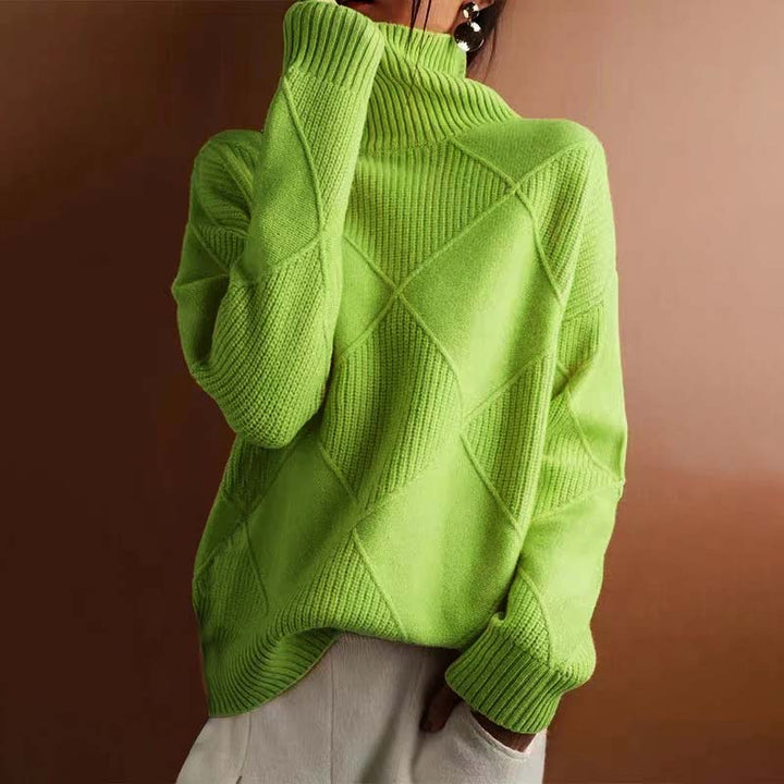Casual Solid Colour Knit Sweater