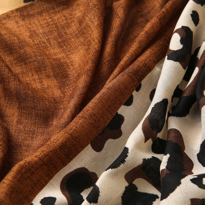 Casual Leopard Print Scarf
