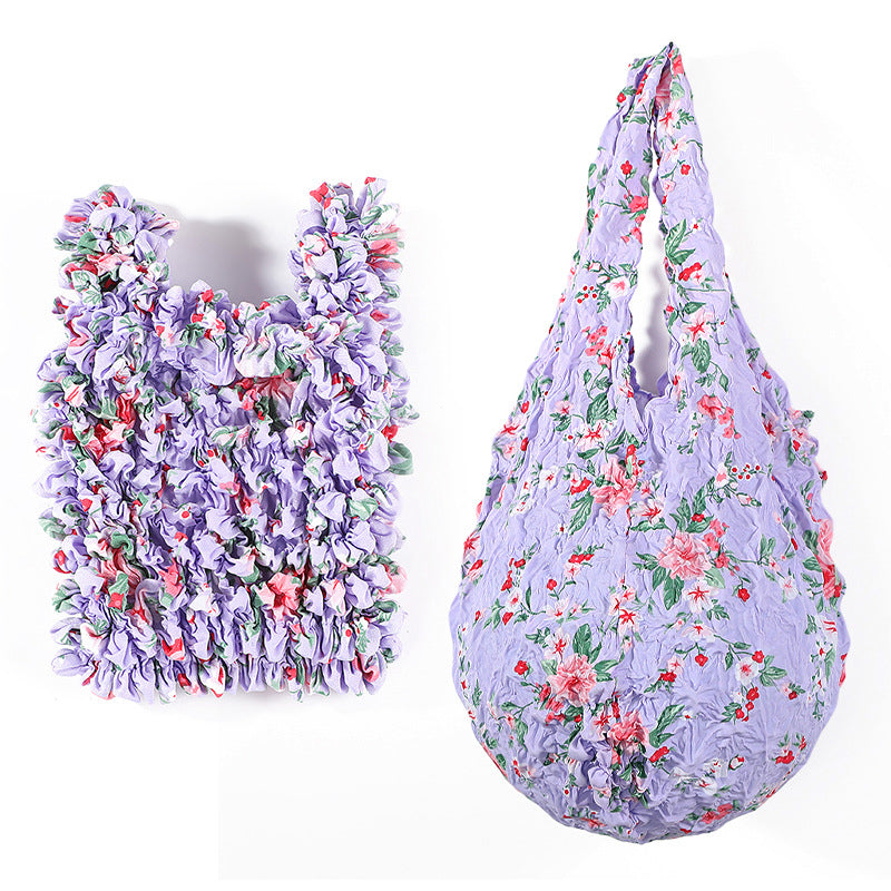 Vintage Floral Print Bag