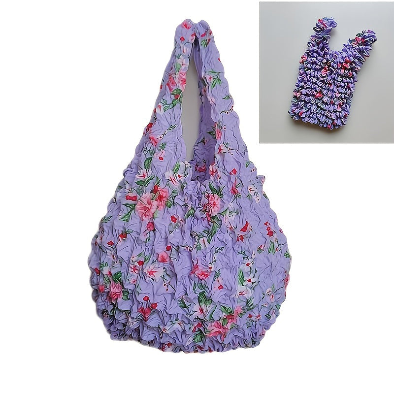 Vintage Floral Print Bag