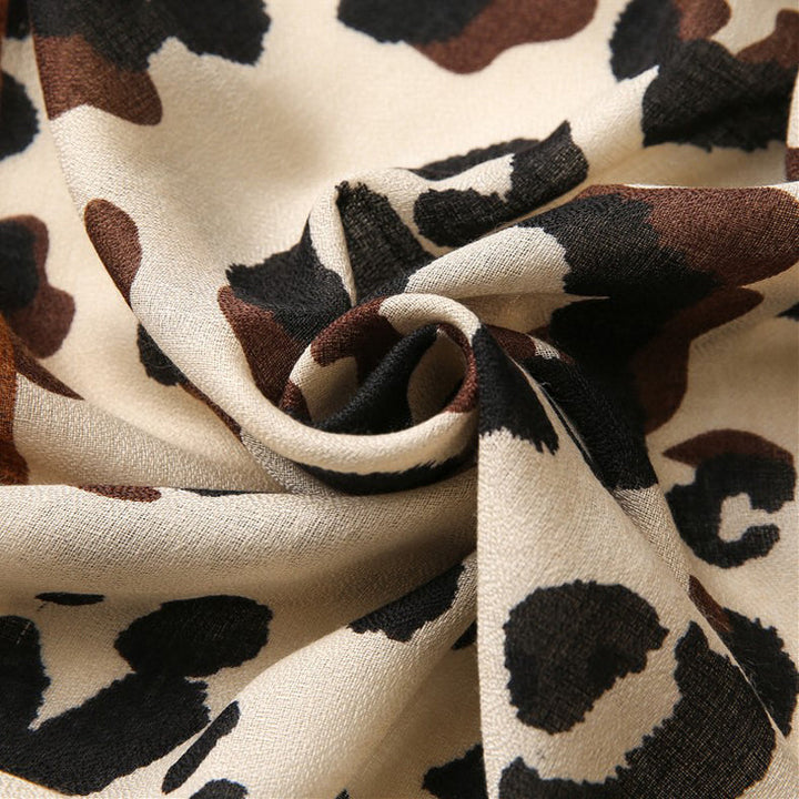 Casual Leopard Print Scarf
