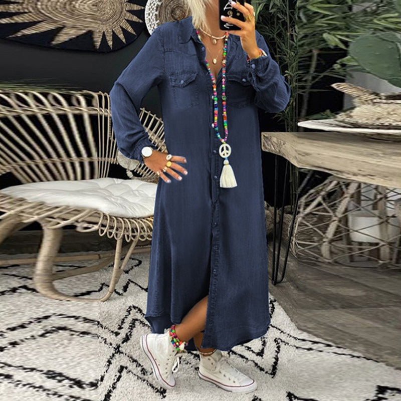 Adeline | Robe Chemise en Jean