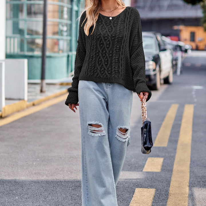 Casual Cable Knit Sweater