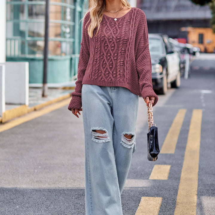 Casual Cable Knit Sweater