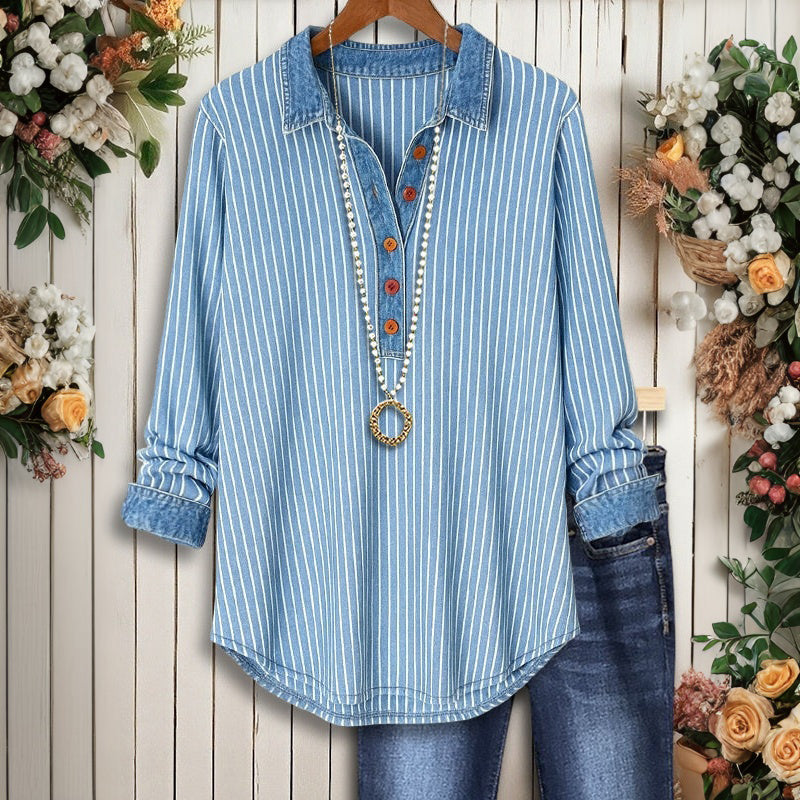 Vintage Striped Blouse