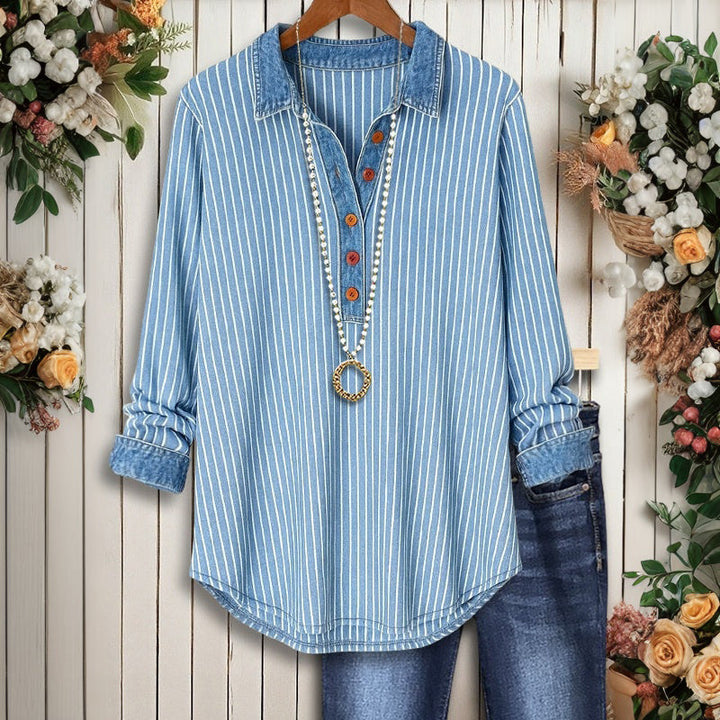 Vintage Striped Blouse