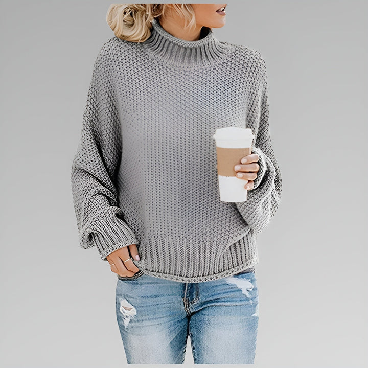 Amy - Pull Roulé Contemporain et Chaud