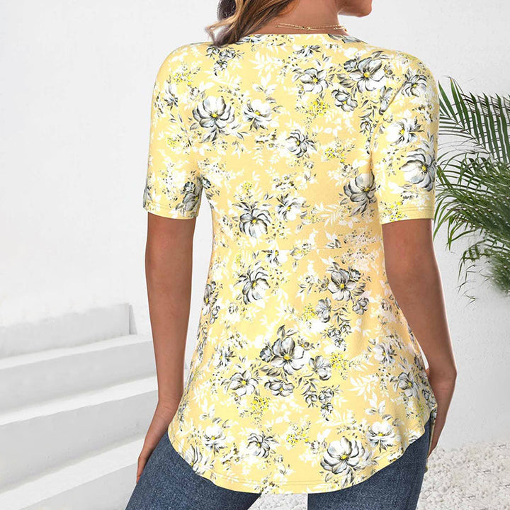Elegant Floral Print Blouse