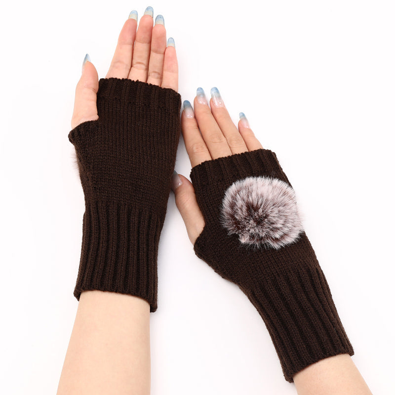 Solid Colour Warm Gloves