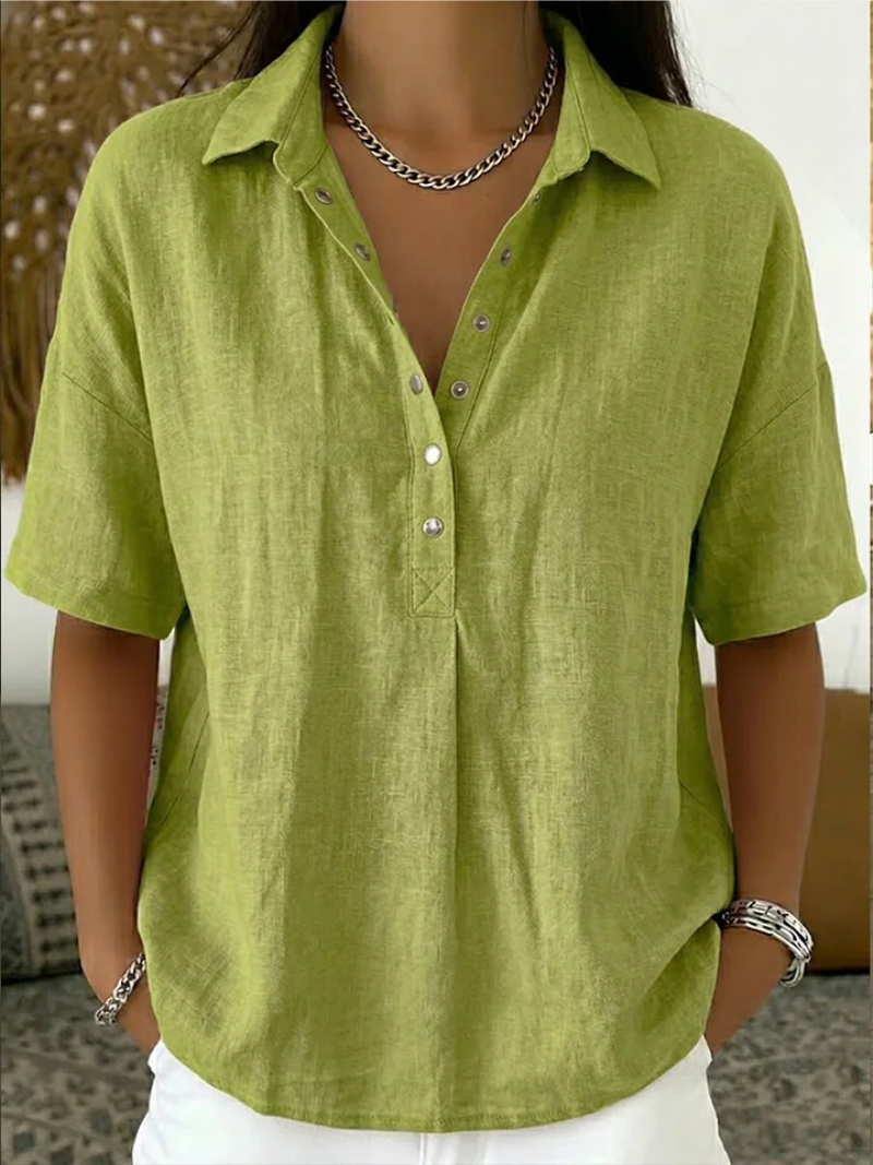 Tessa - Blouse Décontractée en Coton