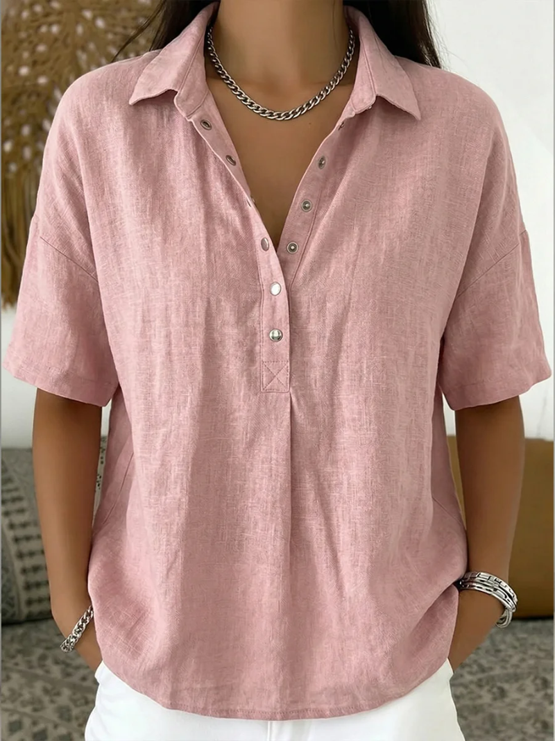 Tessa - Blouse Décontractée en Coton