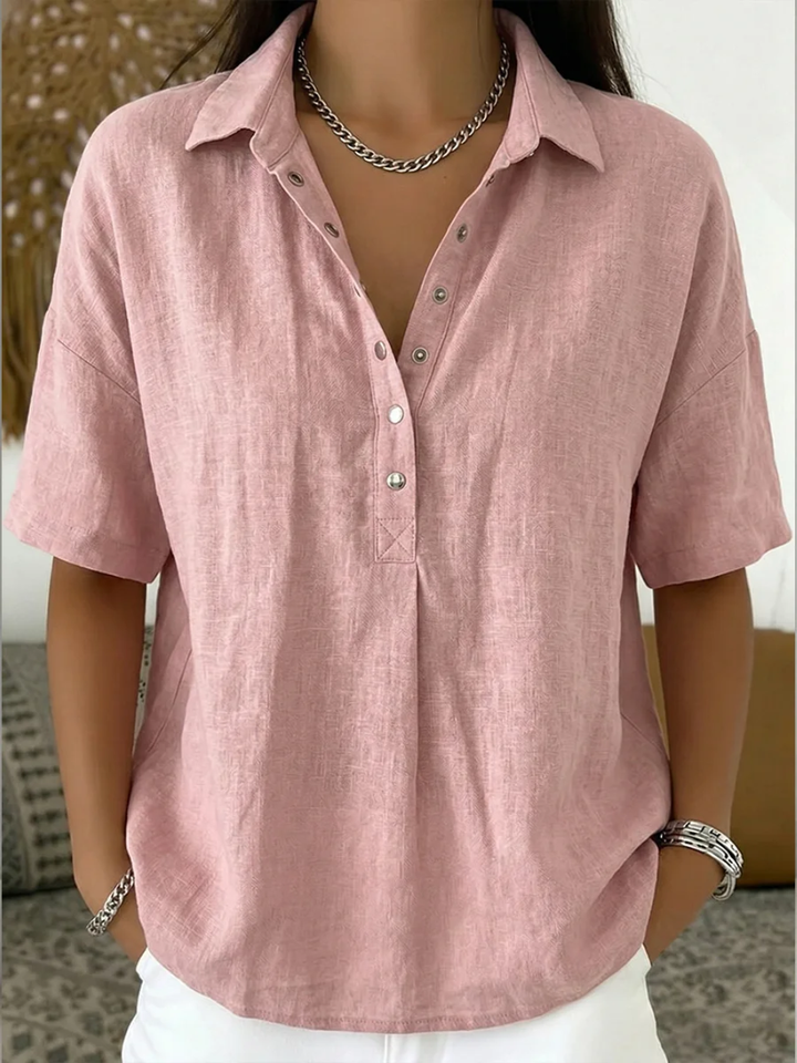 Tessa - Blouse Décontractée en Coton