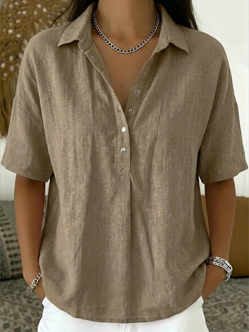 Lise - Blouse Décontractée en Coton