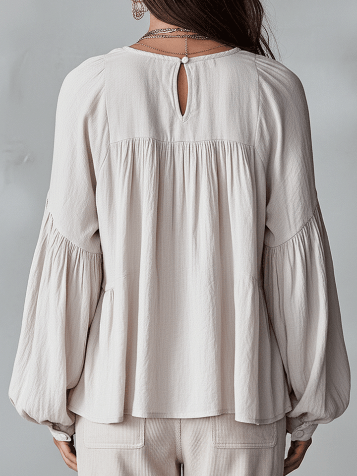Blouse Bohémienne Douce à Volants Inspirée du Vintage