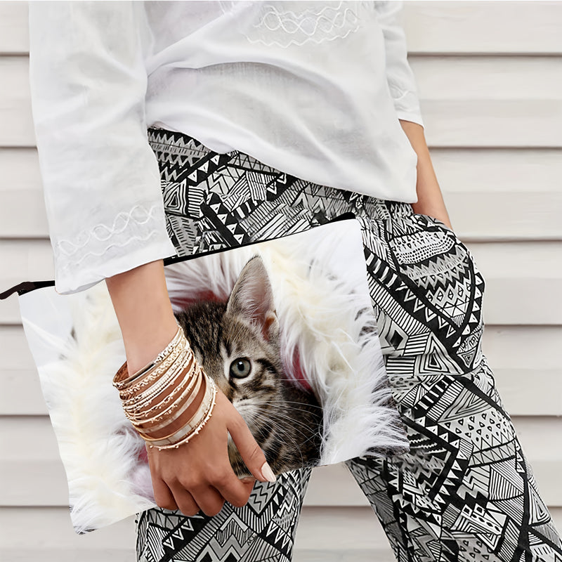 Casual Cat Pattern Bag