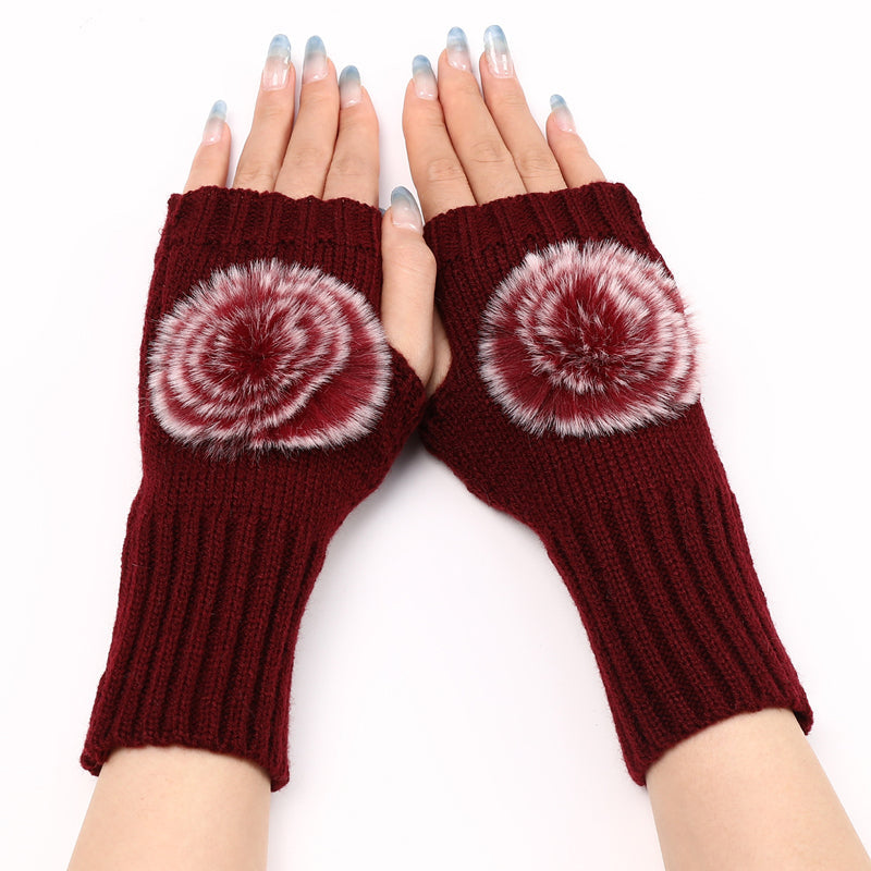 Solid Colour Warm Gloves
