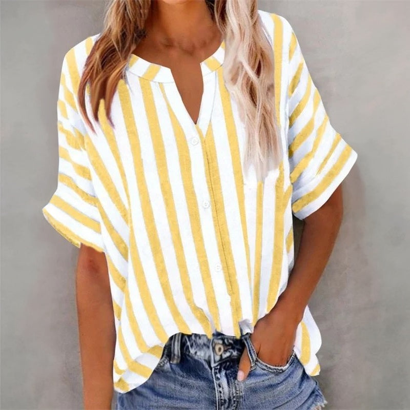 Casual Striped Blouse
