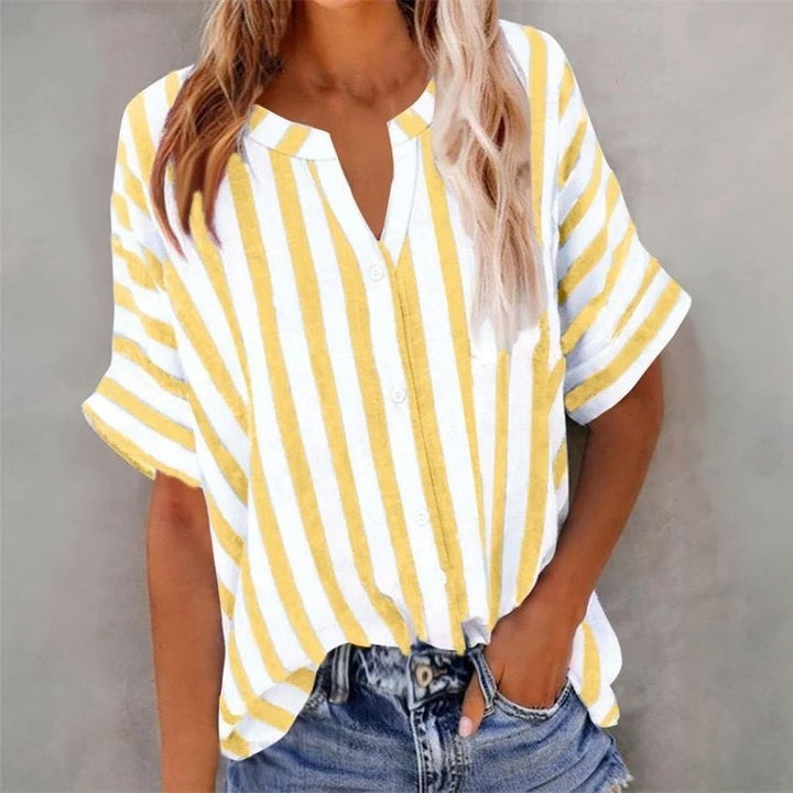 Casual Striped Blouse