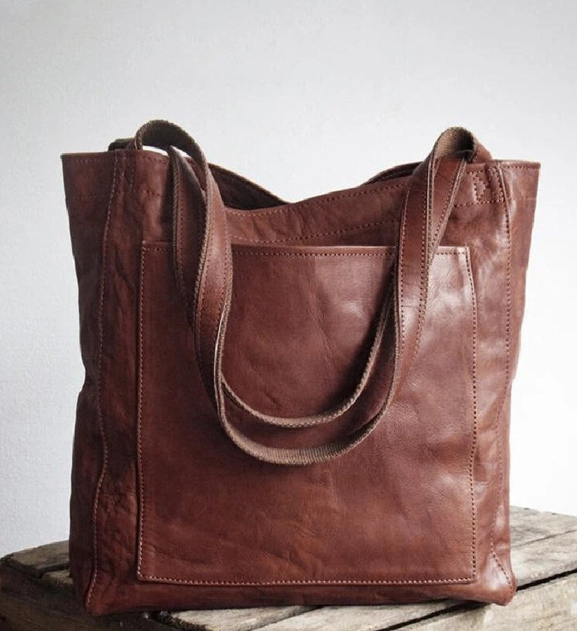 Thessalie | Sac fourre-tout en cuir classique