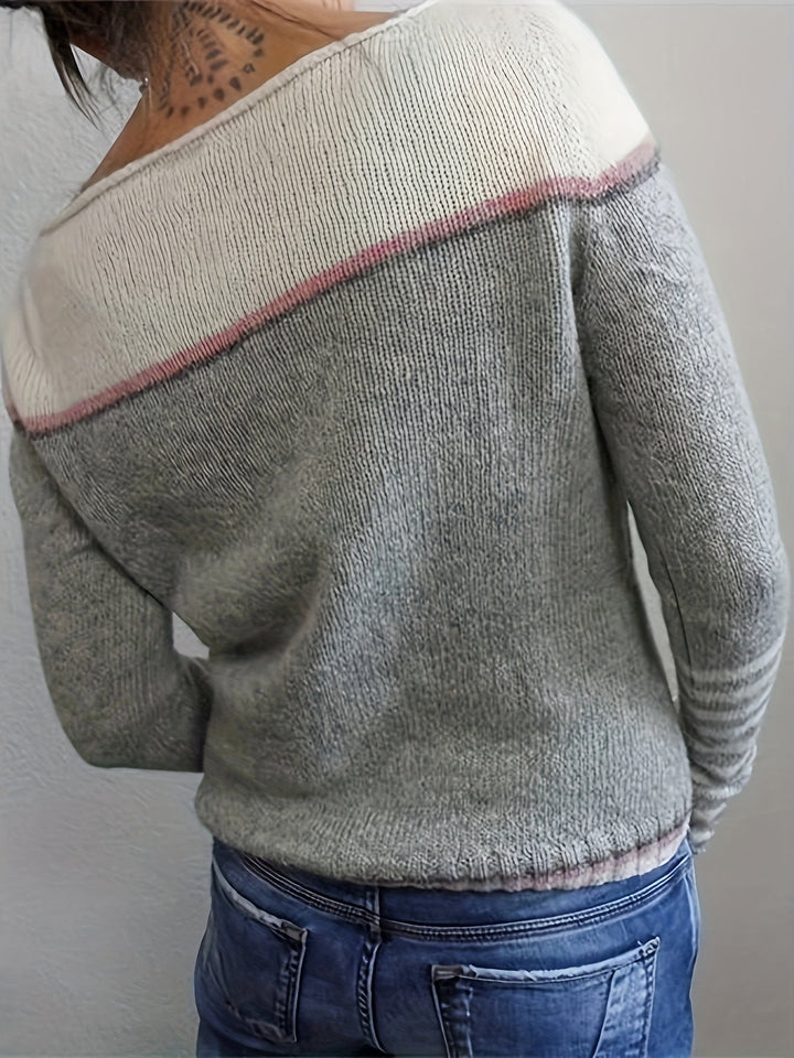 Katharina – Pull Rayé à Manches Longues