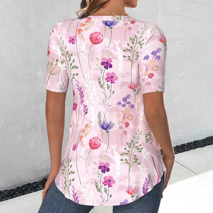 Elegant Floral Print Blouse
