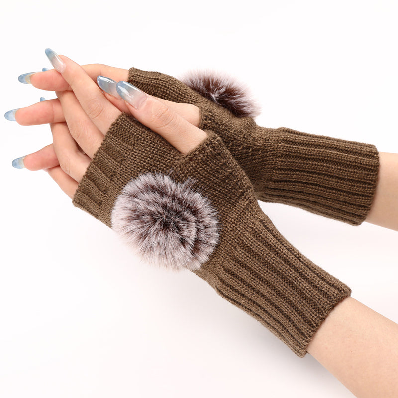 Solid Colour Warm Gloves