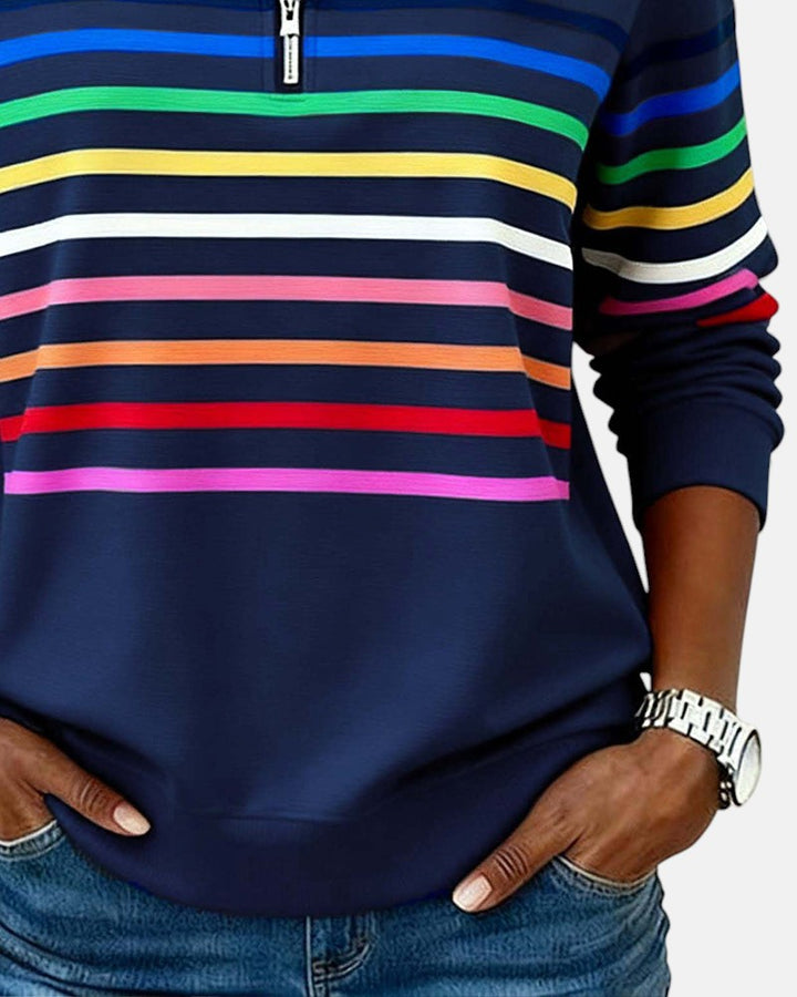 Vera - Pull Rayé Confortable