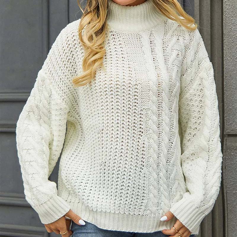 Casual Cable Knit Sweater