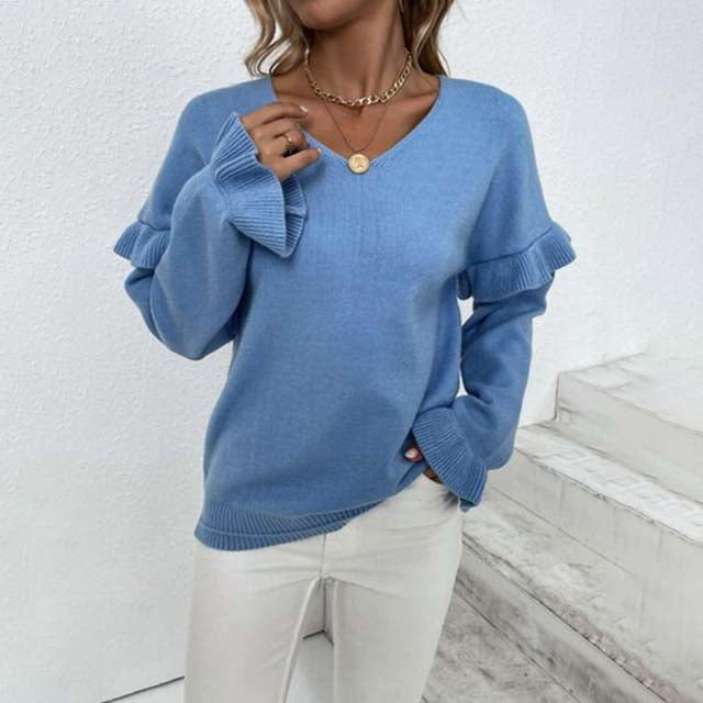 Casual Solid Colour Sweater