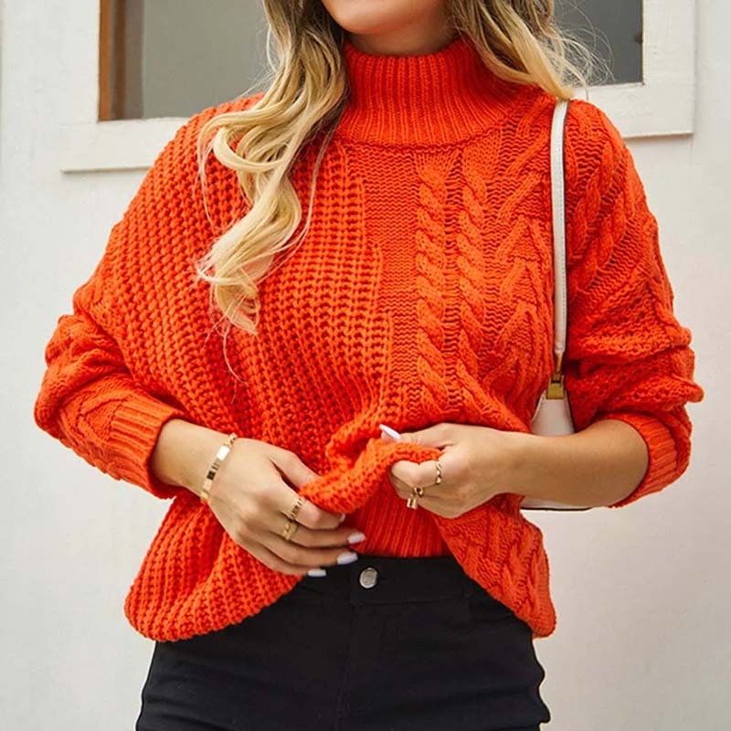 Casual Cable Knit Sweater