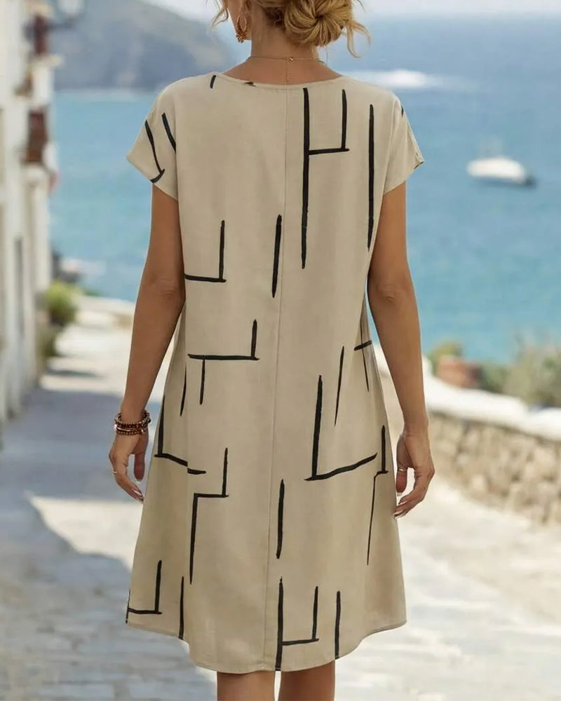 Delia - Robe Mi-Longue Élégante