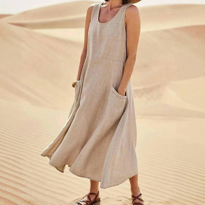 Vintage Solid Colour Dress