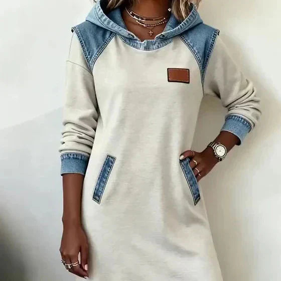 Alexa | Robe à capuche Cozy Contrast