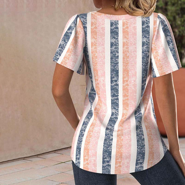 Casual Striped Blouse