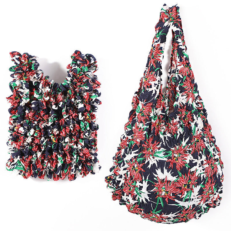 Vintage Floral Print Bag