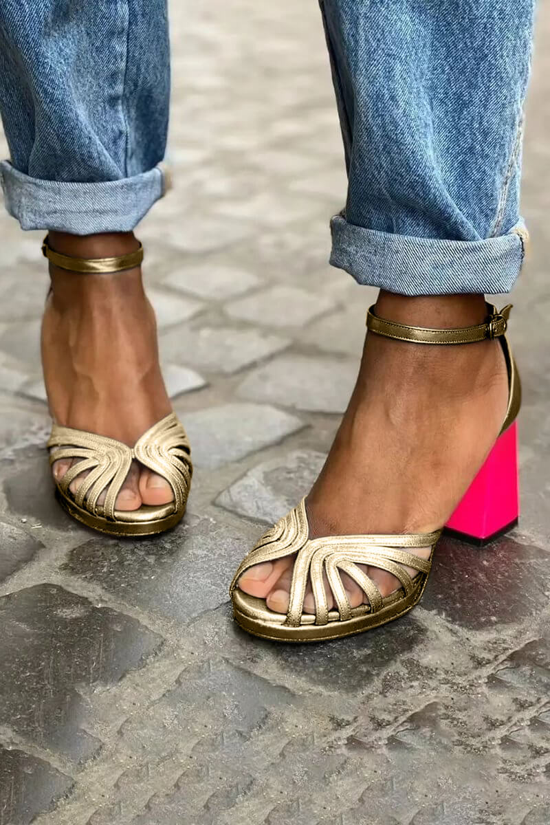 Talons Bicolores Confort Toute la Journée