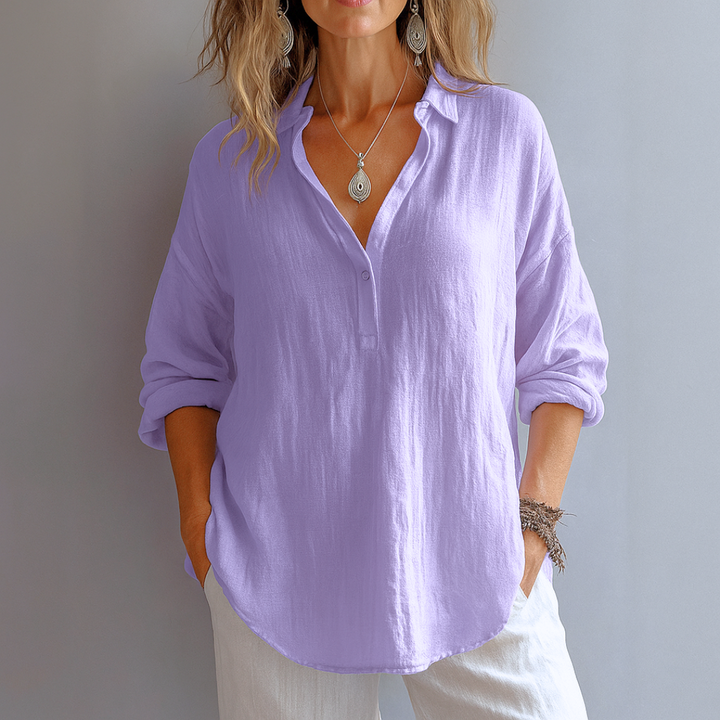 Marianne - Élégante Blouse En Lin