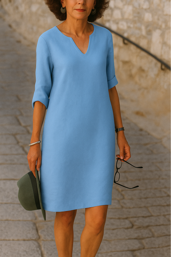 Lisette - Robe Élégante à Encolure en V