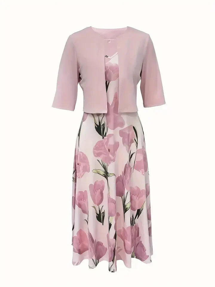 Cindy™ | Elegant Two-Piece Floral Set