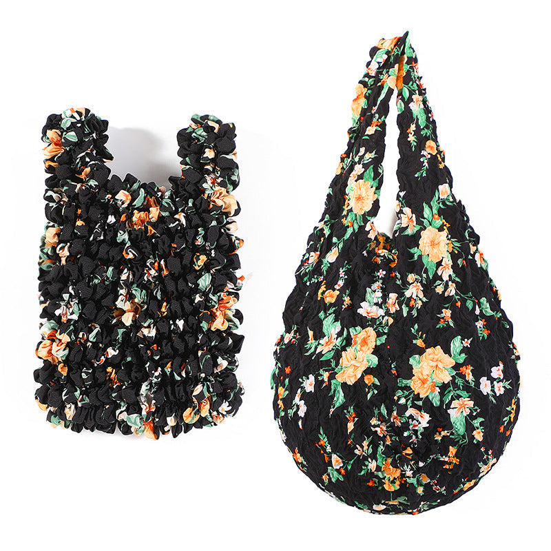 Vintage Floral Print Bag
