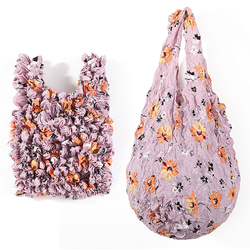 Vintage Floral Print Bag