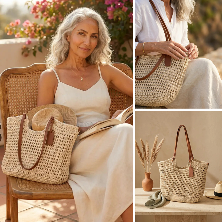 Gioia | Sac Cabas Tissé à la Main au Crochet