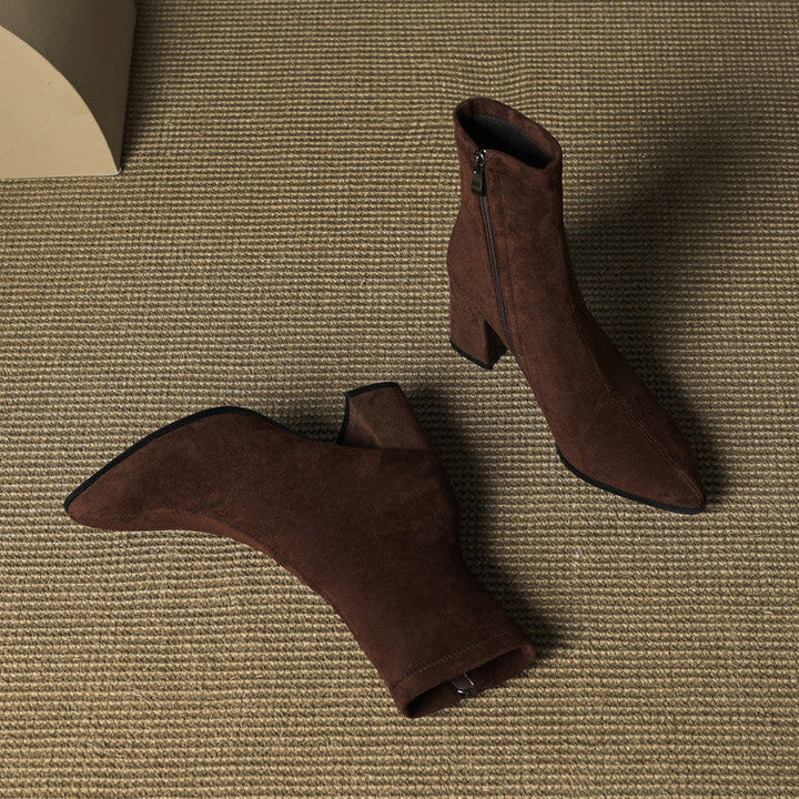 Alora - Bottines En Daim Luxueuses