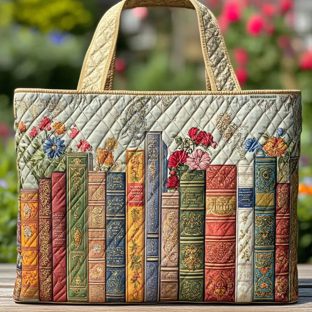 Sac Shopper Matelassé - Bibliothèque Enchantée