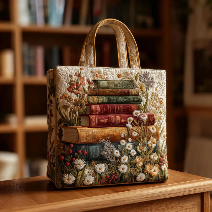 Sac Trapunté Artisanal - Motif Floral