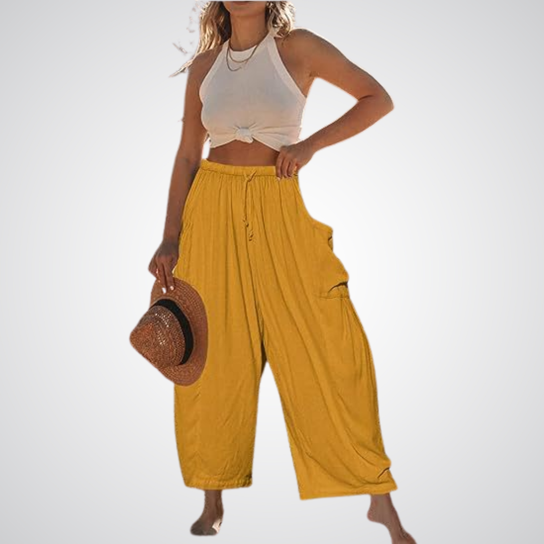 ELENA | Pantalons Confort à Jambe Large