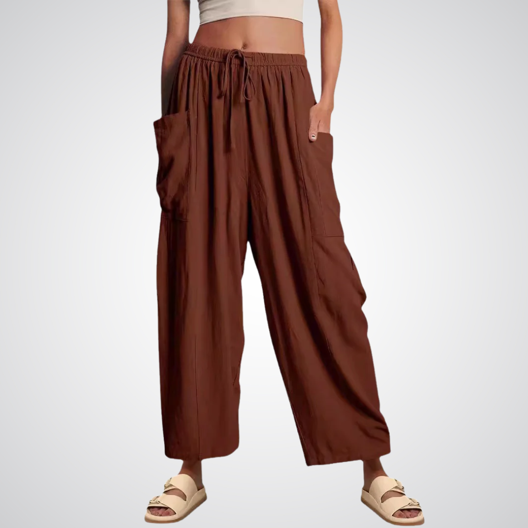 ELENA | Pantalons Confort à Jambe Large