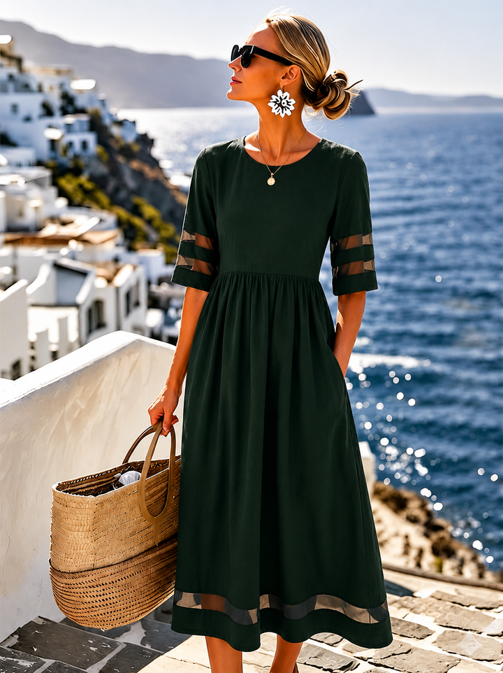 Cerelia | Robe midi flatteuse et lissante pour le ventre