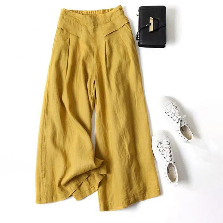 【Cotton And Linen】Casual Wide Leg Pants